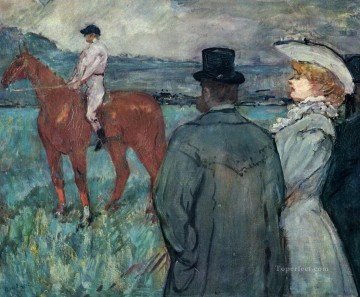 レースにて 1899 トゥールーズ ロートレック アンリ ド Oil Paintings